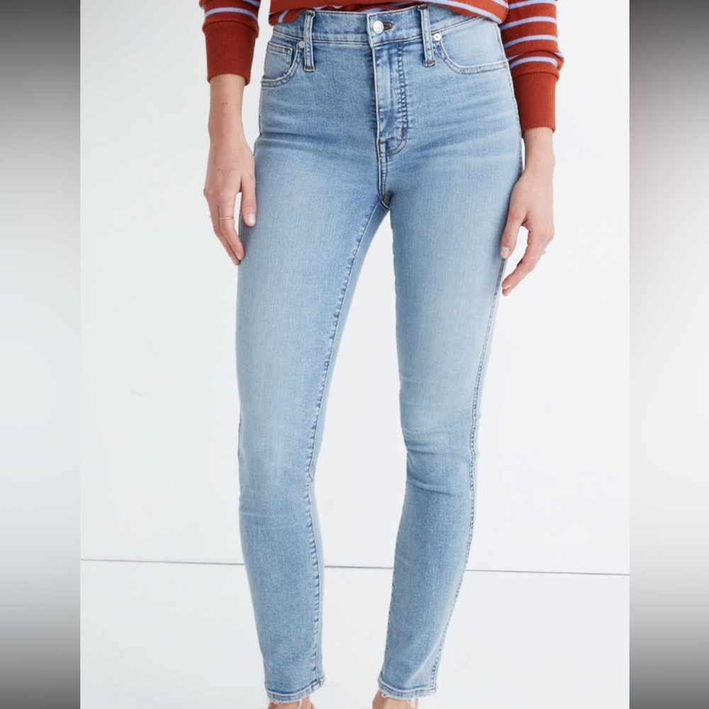 Madewell 10” high rise skinny crop jeans
